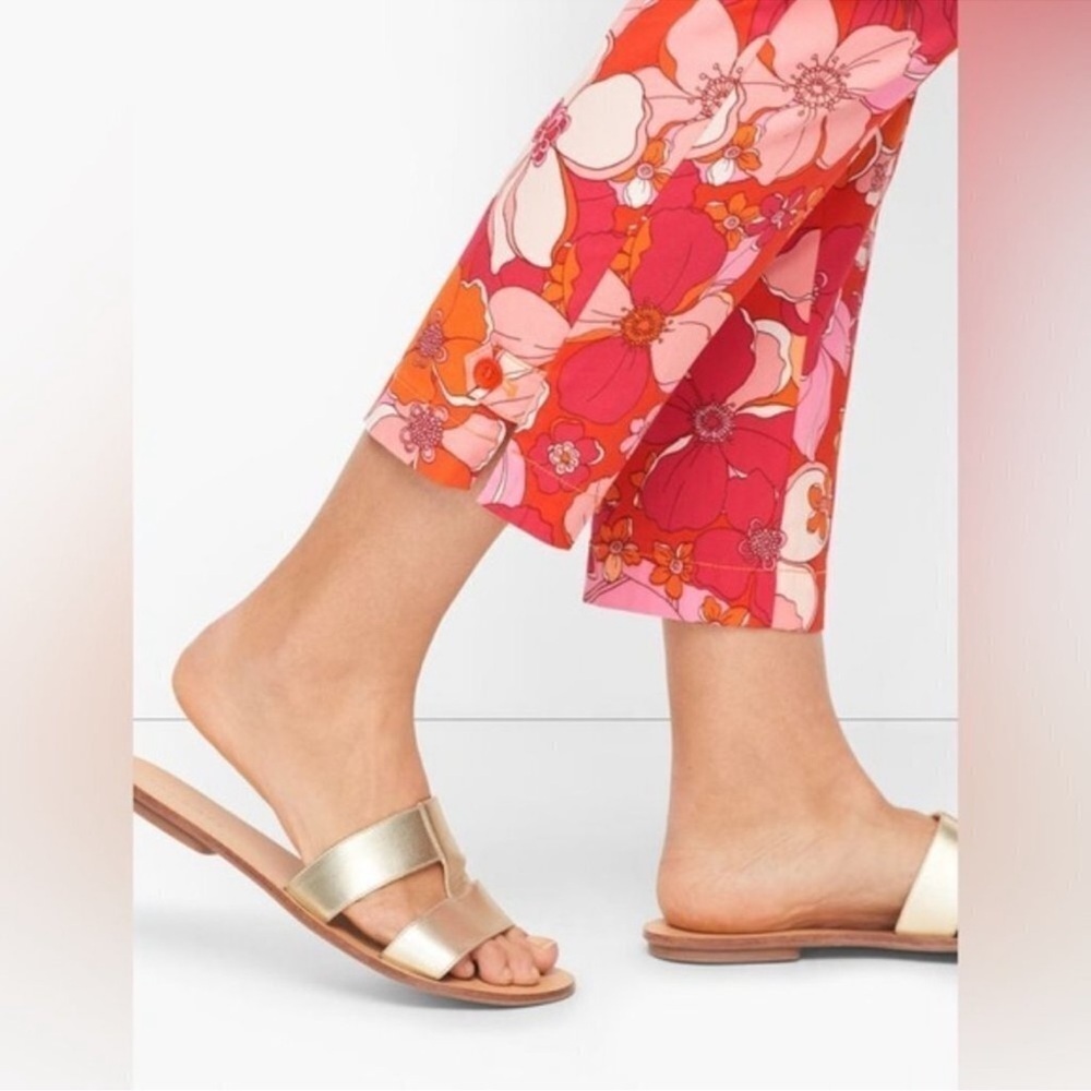 Talbots Floral Perfect Crop Tossed Flowers Pants 4 NWT - Picture 3 of 11